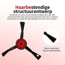 13 stuks Reserveonderdeel accessoires - geschikt voor Eufy Omni E25 - Eufy Omni E28 robotstofzuigers - 1 hoofdborste & 4 stofzakken & 6 zijborstels & 2 rolmops — thumbnail 3