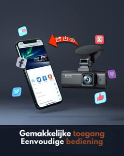 AMA® Dashcam Voor en Achter - Dashcam - Parkeermonitor - Nachtzicht - 170° Groothoek — thumbnail 2