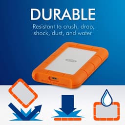 Draagbare 2TB USB-C Externe Harde Schijf - Val-, Stof- en Regenbestendig voor Laptop en Desktop — thumbnail 3