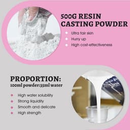 Gesso Gips Knutselset voor Beginners - Hartvormige Siliconen Vorm voor Bloempot — thumbnail 2