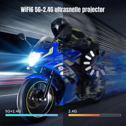 Quvo® Draagbare beamer - Beamer - Projector - Mini Beamer - Wit - 10cm x 10cm x 16cm — thumbnail 2