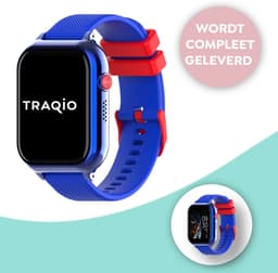 Traqio TRQ10 - GPS horloge kinderen - gps horloge kind - kinderhorloge bellen - gps tracker kinderhorloge - kinderhorloge met gps - kinderhorloge - Kinder smartwatch GPS - GPS horloge school - Blauw — thumbnail 1