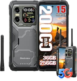 Blackview XPLORE 1 Walkie Talkie - Robuuste Smartphone - 5G - 36GB RAM - 256GB ROM - 6.78 inch - Robuuste Telefoon - Nachtzicht - Android 15 - NFC - GPS - Zwart — thumbnail 1