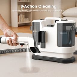 Milova Tapijtreiniger - Stofzuiger - Vlekkenreiniger - 4 in 1 - Stoomfunctie - Reinigingsmachine - Matrasreiniger - Gordijnstomer — thumbnail 2