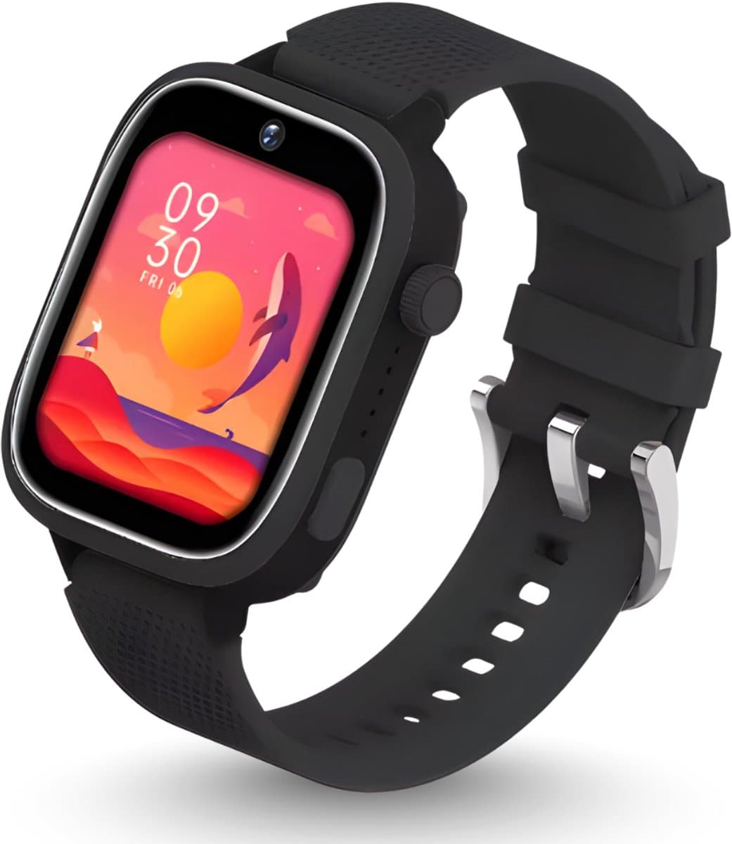CosmoToys® Smartwatch Kinderen - 4G - GPS Horloge - Kinder Smartwatch - Tracker - Android - Kinderhorloge Jongen & Meisje - Videobellen - Camera - Zwart — afbeelding 1