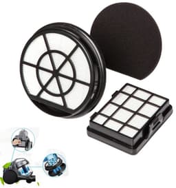1 stuk - vervangingsfilter accessoires - filter accessoires -1 voorfilter (spons type 14.7×14.7×2.5cm) + 1 nafilter (11.6×8.7×2.8cm) - HEPA-filter - zwart — thumbnail 1