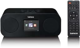 Lenco Internetradio - Stereo Internet Radio met Wifi DAB en FM - Bluetooth 5.3 - Wekkerradio - DIR-121BK - Zwart — thumbnail 1
