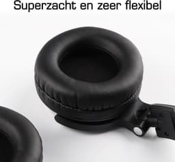 Solid DJ1 Over-ear DJ & Studio Koptelefoon - Inclusief USB-C Adapter, Microfoon & Draagtas - 3.5mm & 6.3mm Jack - Zwart — thumbnail 3