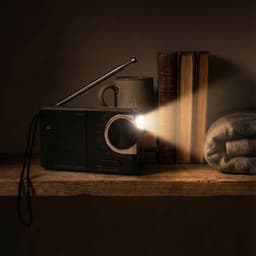 Caliber Noodradio - Radio op Batterijen - Draagbare Radio - Met Zaklamp - Zwart — thumbnail 4