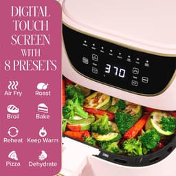 Roze Airfryer voor Gezond Koken met Digitale Touchscreen — thumbnail 4