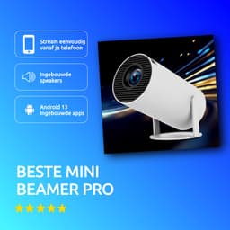 LUKARDIE® Mini Beamer Pro 4K Android 11 WiFi 6 – Draagbare Projector Thuisbioscoop — thumbnail 3
