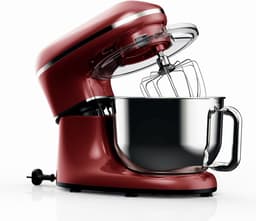AMA® Mixer met Mengkom - Keukenmachine - Keukenrobot - Inclusief Extra Accessoires - Rood — thumbnail 3