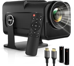 EAtwins Premium Mini Beamer - 4K Support Projector - Wifi 6 & Bluetooth 5.2 - android 13.0 - Inclusief HDMI kabel, Batterijen en Afstandsbediening - Full HD - Geschikt voor IOS & Android - projector - beamer - — thumbnail 1