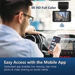Dashcam 4K met App, Wifi, GPS, en Geavanceerde Functies — thumbnail 3