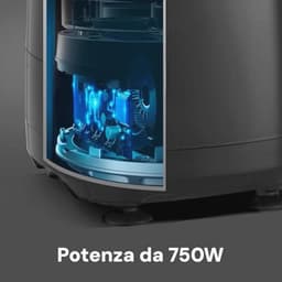 Multifunctionele keukenmachine 1,25L - 750W met 7 functies – handmatig snijden, hakken, raspen, kneden en meer — thumbnail 2