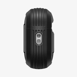 Spigen Hoesje Geschikt voor Apple AirPods Pro 3 (2025) - Rugged Armor Case - Karabijnhaak - Matte Zwart — thumbnail 5