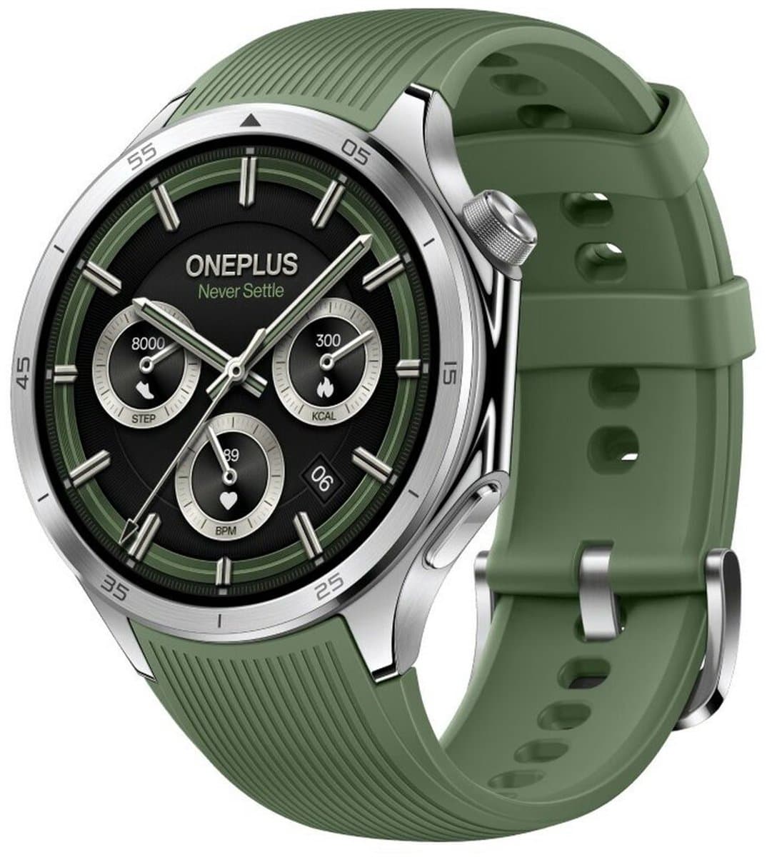 OnePlus Watch 3 - 47mm - Bluetooth - Groen (Smaragd Titanium) — afbeelding 1