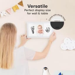 Baby Handprint en Voetafdruk Set met Fotolijst voor Newborns - Gemakkelijke Clean Touch Ink Pad — thumbnail 5
