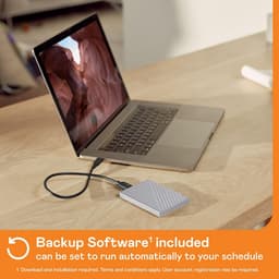 Externe Harde Schijf voor Mac 6TB USB-C Versleuteling Zilver — thumbnail 5