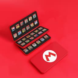 Xainy – Card case XXL rood geschikt voor Nintendo Switch & Switch 2 games | Switch-games opberghoes accessoires | Spellen game hoes houder | Opberg travel box / opbergbox voor OLED / Lite consoles | Beschermhoes 48 card slots — thumbnail 2