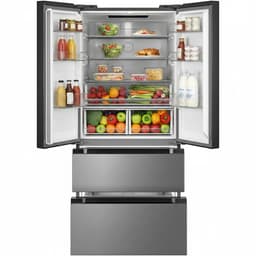 Heinner HCFD-M516INVXE++ French Door Amerikaanse Koelkast – 516 L – No Frost – LED Touch Display – InoxCool Technology & ADT Fresh System – RVS – 5 Jaar Garantie — thumbnail 3