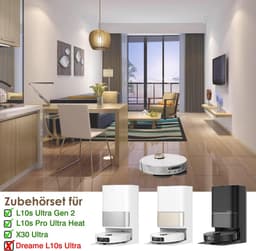 Accessoireset - geschikt voor Dreame L10s Ultra Gen 2/L10s Pro Ultra Heat/X30 Ultra/Mova E30 Ultra - JKOISL 2 x rolborstel - 6 x stofzak - 4 x dweildoek - 6 x zijborstels - 2 x filters — thumbnail 5