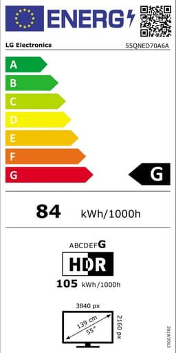 LG 55QNED70A6A Ultra HD 4K Smart Televisie — thumbnail 2