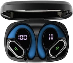 pocobob SP - draadloze sport oordopjes - Zwart - hardloop oortjes met oorboog achter oor -bluetooth oordopjes hardlopen — thumbnail 5