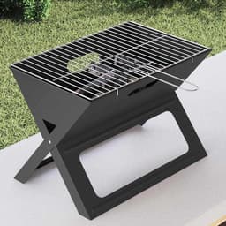 vidaXL - Buitengrill - Zwart - 46 - x - 31 - x - 31 - cm - Staal — thumbnail 5