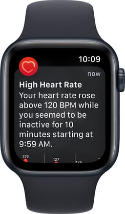 Apple Watch SE 2022 4G - 40 mm - Middernacht Aluminium — thumbnail 4