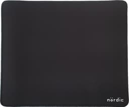 NÖRDIC muismat 32x27cm - Anti-slip onderkant - Elastan stoffen bovenkant - Gestikte randen - Zwart — thumbnail 3