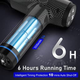 Massage Gun - Deep Tissue – Spier – Nek - Rug - Massager - 6 Snelheden & 6 Massage Hoofden - Professionele Elektrische Spier Gun — thumbnail 3
