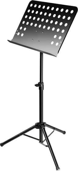 Muziekstandaard Heavy Duty, stevige Orkestlessenaar met geperforeerde metalen blad — thumbnail 1