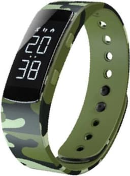 West Watches Model Jungle Activity Tracker Stappenteller Tieners - Smartband - Sporthorloge - Camouflage groen — thumbnail 1