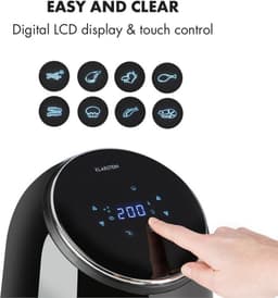 AirVital heteluchtfriteuse 1300W 2,5L CeraPlus anti-aanbaklaag touch zwart — thumbnail 3