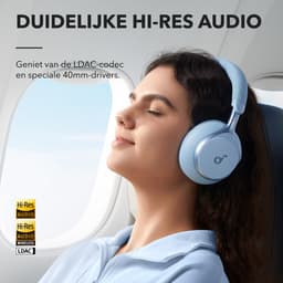 SOUNDCORE Space One A3035G31 On-ear Draadloze hoofdtelefoon met Noise-cancelling Blauw — thumbnail 4