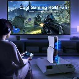 PlayCool PS5 Slim Disc Edition & Digital Edition USB Console Cooling Fan met LED en RGB — thumbnail 4