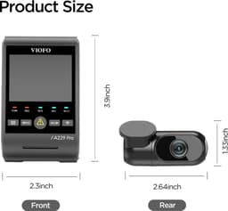 VIOFO A229 Pro 2CH - 4K Dual Dashcam - Met gratis cpl Filter in verpakking — thumbnail 3