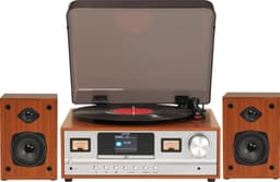 Denver Platenspeler Bluetooth - Incl. Speakers - DAB radio - CD speler - Retro - MRD52LW — thumbnail 1