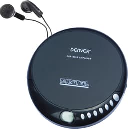 Denver Discman - Draagbare CD Speler - Inclusief Oordopjes - CD/CD-R/CD-RW - DM24MK2 — thumbnail 1
