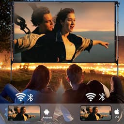 Mini Beamer - Streamen vanaf je telefoon - Input tot 4K - Bluetooth Audio - Projector - Mini Projector - HDMI - USB - Zwart - Smartphone - Draagbaar - Ingebouwde speaker — thumbnail 5