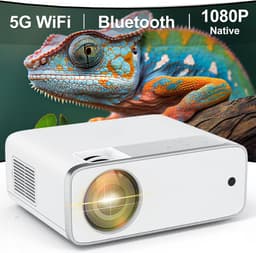 Mini Beamer - Streamen vanaf je telefoon - Wifi - Input tot 1080P Full HD - Bluetooth Audio - Projector - Mini Projector - HDMI - USB - Wit - Smartphone - Draagbaar - Ingebouwde speaker — thumbnail 4