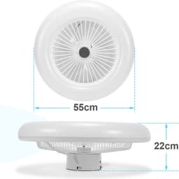 Plafondventilator met verlichting - Dimbaar met afstandbediening - 80W — thumbnail 5