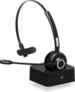 YONO Headset met Microfoon Draadloos - voor Computer PC - Laptop - Office Koptelefoon - Zwart — thumbnail 1