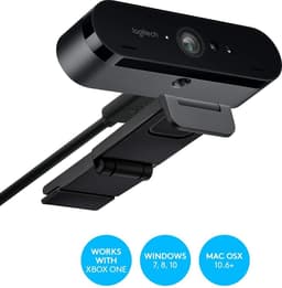 Logitech BRIO - Webcam - 4K Business Edition - HDR - 60 FPS - Windows & Mac - Zwart — thumbnail 4