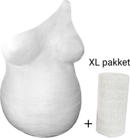 Gipsbuik XL Pakket – 5 Rollen Extra Groot en Sterk Gipsverband en Gladde Afdruk – Niet Toxisch- Baby Buik Zwanger — thumbnail 3