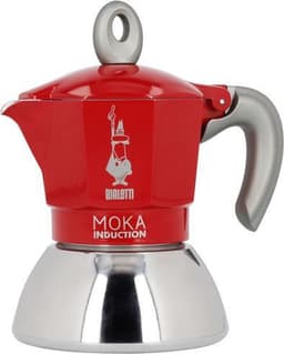 Bialetti Moka Inductie Rood - 2-kops - 100ml + Bialetti Koffie Proefpakket 3 x 250gr — thumbnail 2