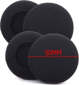 6 Zachte Foam Oordop Hoofdtelefoon Spons Oorkussens 50mm — thumbnail 3