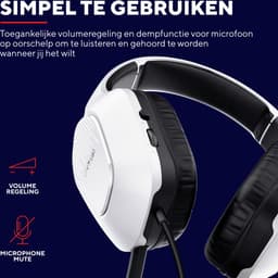 Trust GXT 415W Zirox - Gaming Headset - Bedraad - 50mm Drivers - Over-ear - Wit — thumbnail 4