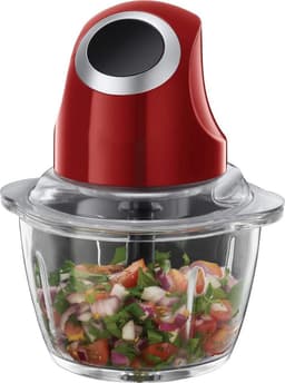 MKSS® Foodprocessor - Elektrische Groentesnijder Multifunctioneel - Vleesmolen - Gehaktmolen - RVS - Top Kwaliteit - Rood — thumbnail 1